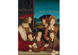 PORT-538 Bernhard Strigel - Císař Maximilian I s jeho rodinou