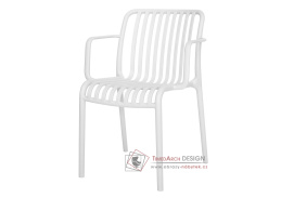 GARDIN, zahradní židle, bílý plast