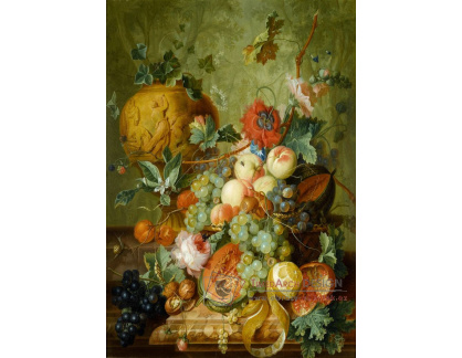 A-1456 Johannes Christianus Roedig - Zátiší s květinami a ovocem