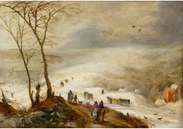 D-6658 Jan Brueghel a Joos de Momper - Zimní krajina s postavami
