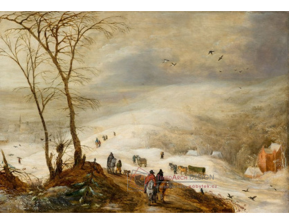 D-6658 Jan Brueghel a Joos de Momper - Zimní krajina s postavami
