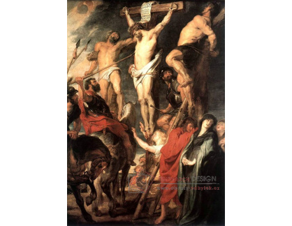 VRU56 Peter Paul Rubens - Kristus na kříži mezi dvěma zloději