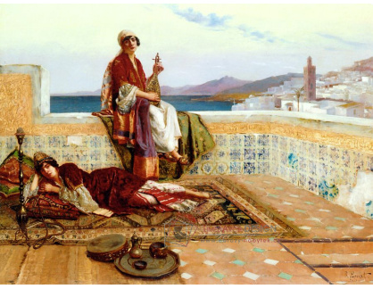 VRAK-25 Rudolf Ernst - Mladé dámy na terase v Tangeru