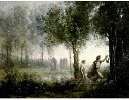 SO IX 285 Jean-Baptiste-Camille Corot - Orpheus vedoucí Eurydiku z podsvětí