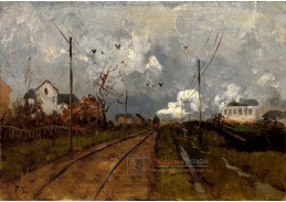 KO I-247 Frits Thaulow - Přijíždějící vlak