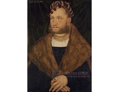 PORT-397 Lucas Cranach - Portrét muže s vousy