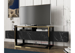 BENDIGO, televizní stolek, černá / marble