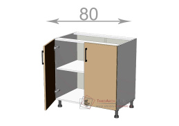 dolní skříňka š.80, v.82, Modena L8082, bílá/artwood
