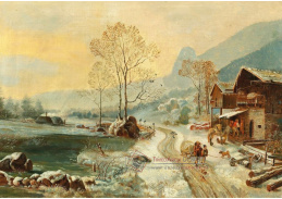 A-684 Heinrich Bürkel - Zimní vesnice