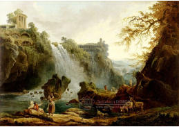 A-4201 Hubert Robert - Kaskády v Tivoli