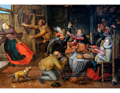 D-9662 Pieter Brueghel - Scéna z hostince