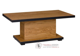 K612 IVO, konferenční stůl 115x65cm, dub / černá