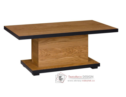 K612 IVO, konferenční stůl 115x65cm, dub / černá