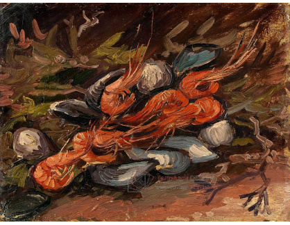 R2-1425 Vincent van Gogh - Zátiší s mušlemi a krevetami