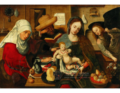 DDSO-1764 Marinus van Reymerswaele - Madonna a dítě se svatou Alžbětou