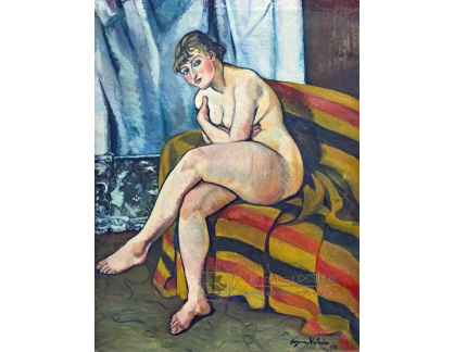 A-8121 Suzanne Valadon - Akt sedící na pohovce