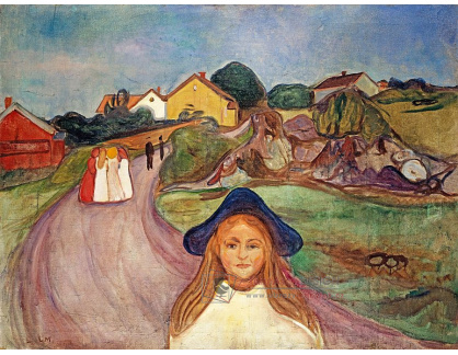 VEM13-147 Edvard Munch - Ulice v Asgardstrandu