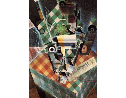 VJG 26 Juan Gris - Zátiší a károvaný ubrus