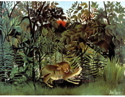 VF53 Henri Rousseau - Hladový lev