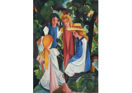 VAM54 August Macke - Čtyři dívky