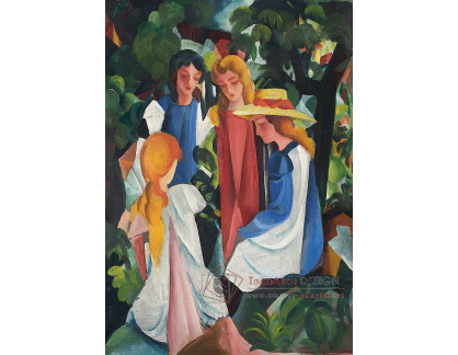 VAM54 August Macke - Čtyři dívky