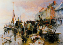 A-5377 Henri Gaston Darien - Rybí trh ve Fecampu