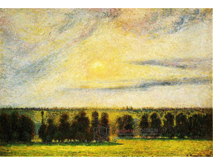 VCP-215 Camille Pissarro - Západ slunce v Eragny
