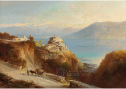DDSO-1578 Ferdinand Feldhütter - Pohled na Monte del Sasso a jezero Maggiore