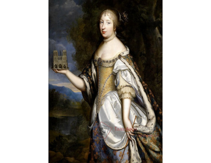 SO XVII-418 Charles Beaubrun - Portrét královny Marie Terezie jako patronky Notre-Dame