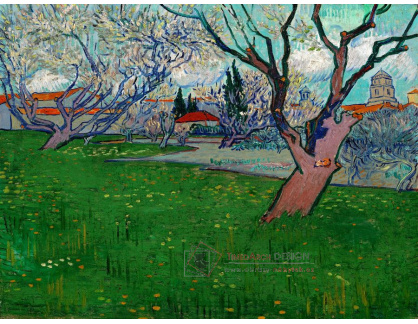 A-3186 Vincent van Gogh - Kvetoucí sady s pohledem na Arles