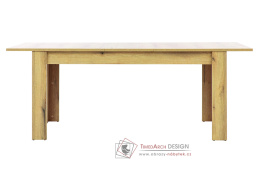 ARIS ST04, jídelní stůl rozkládací 160-200x90cm, dub evoke