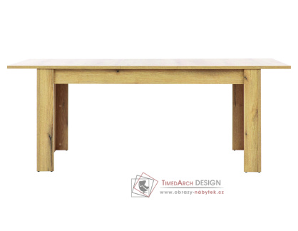 ARIS ST04, jídelní stůl rozkládací 160-200x90cm, dub evoke