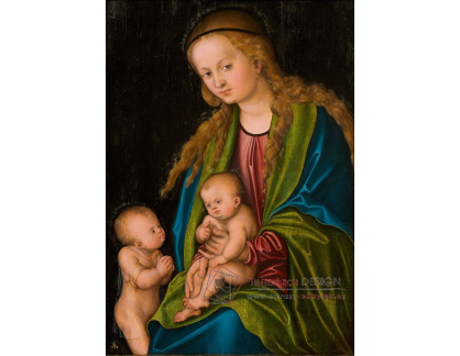 A-4906 Lucas Cranach - Madonna s dítětem a svatý Jan Křtitel