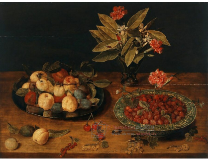 A-5142 Jacob van Hulsdonck - Maliny v misce s dalším ovocem