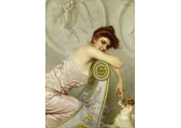 KO V-302 Vittorio Matteo Corcos - Mladá dáma s pejskem