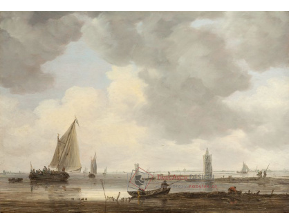 D-5914 Jan van Goyen - Strážní věže v ústí řeky