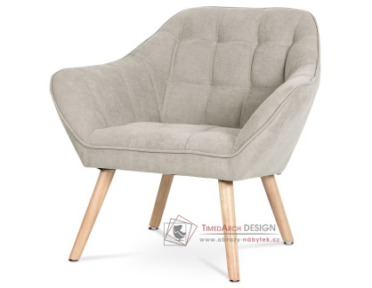 AK-321 SIL2, křeslo, přírodní / látka šedobéžová