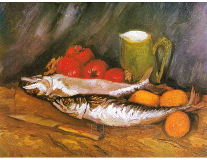 VR2-225 Vincent van Gogh - Zátiší s makrelami, citróny a rajčaty