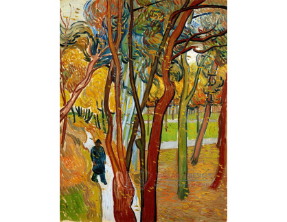 R2-438 Vincent van Gogh - Procházka v parku s padajícím listím