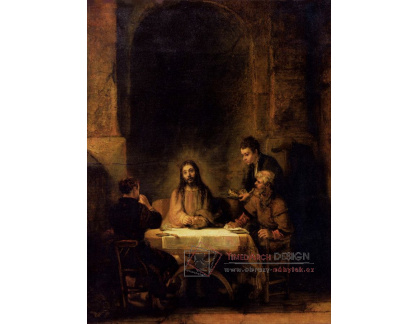 VR4-13 Rembrandt - Kristus v Emauzich
