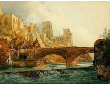 SO XIV-173 Thomas Girtin - Katedrála a hrad v Durhamu