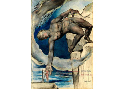 KO V-330 William Blake - Antaeus odkládající Dante a Virgil v posledním kruhu pekla