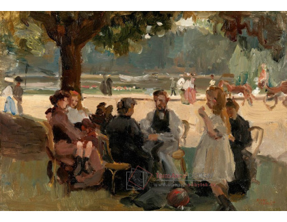 A-710 Isaac Israëls - V Bois de Boulogne poblíž Paříže