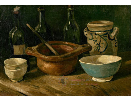 A-3214 Vincent van Gogh - Zátiší s keramikou a lahvemi