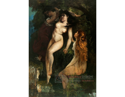 A-5726 Gustave Courbet - Tři koupající se ženy