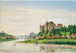 A-8306 Carl Ludwig Jessen - Míšeň, pohled na Albrechtsburg od severu