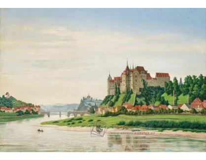 A-8306 Carl Ludwig Jessen - Míšeň, pohled na Albrechtsburg od severu