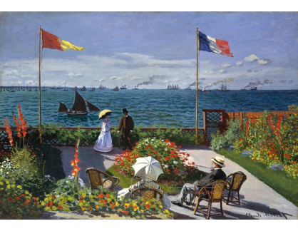 R8-36 Claude Monet - Terasa na břehu moře v Sainte Adresse