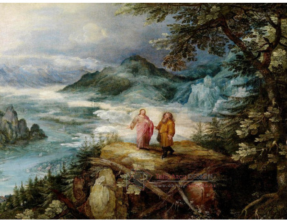 BRG-248 Jan Brueghel - Horská krajina s pokušením Krista