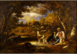 KO IV-3 Narcisse Virgilio Diaz de la Peňa - Chlapec s jeho psy v lese